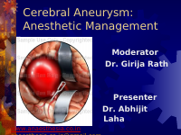 Anesthesia for Cerebral Aneurysm.pdf